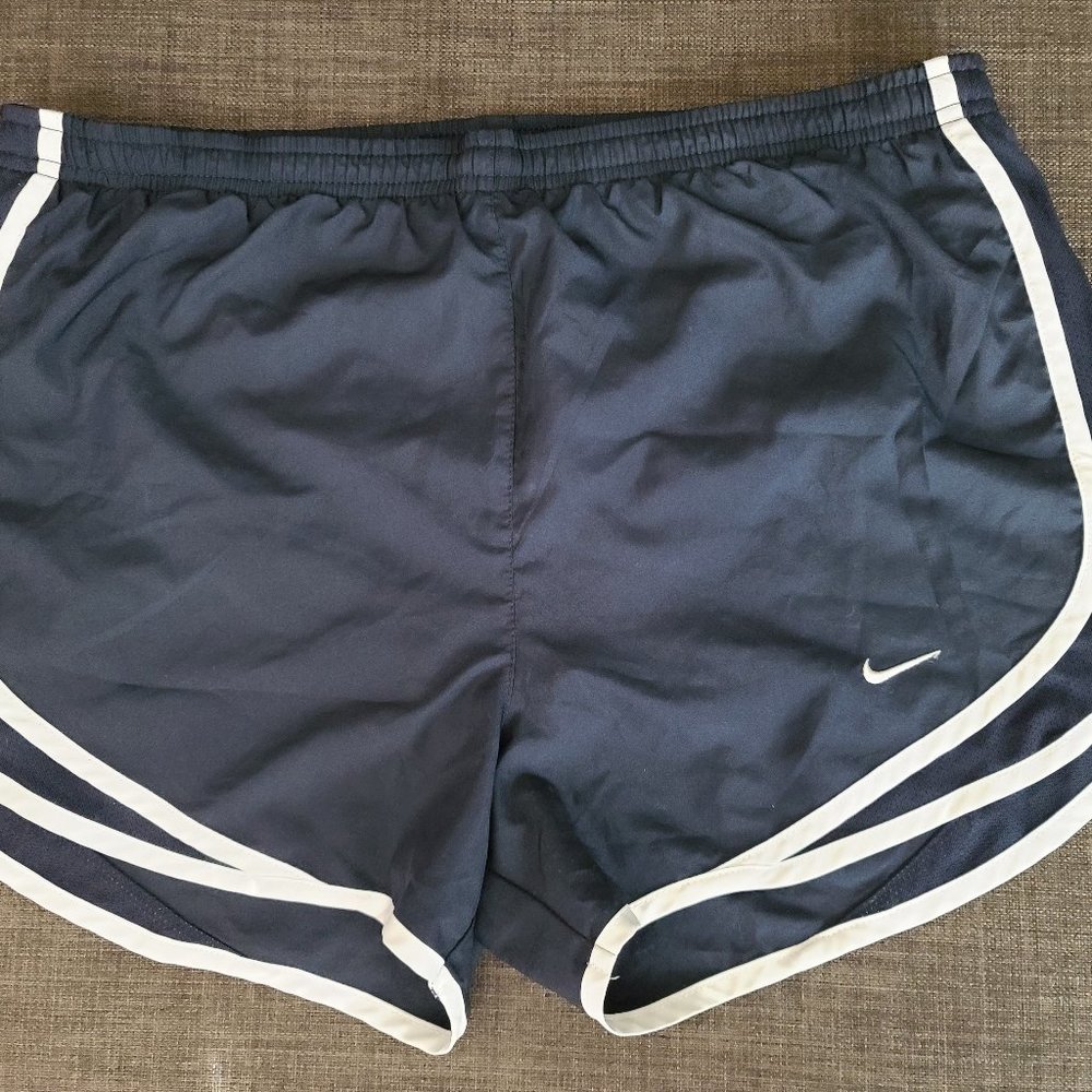 Nike Navy Dri -Fit Athletic Shorts